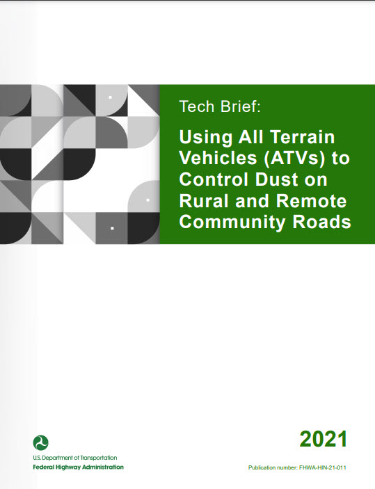Report Cover: Tech Brief: Driving Surface Aggregate on Unpaved Roads, February 2021 (2021)
