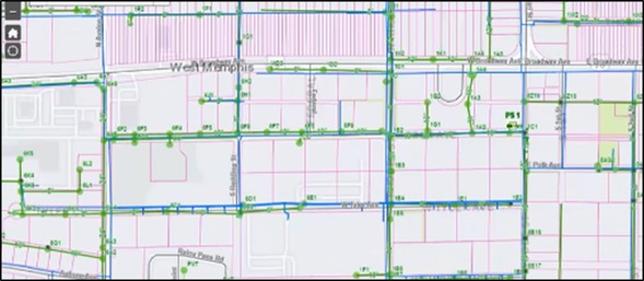 GIS Map of West Memphis, Arkansas