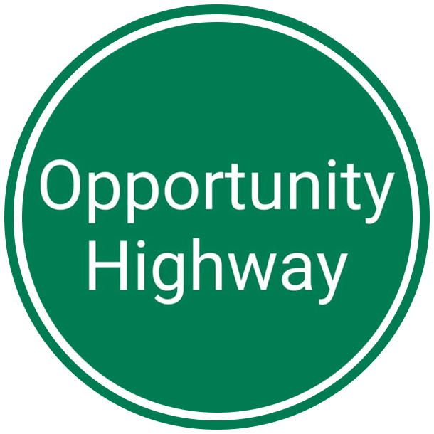Opportunity Highway sign.