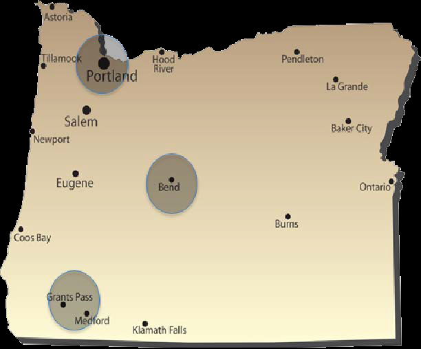 Oregon map