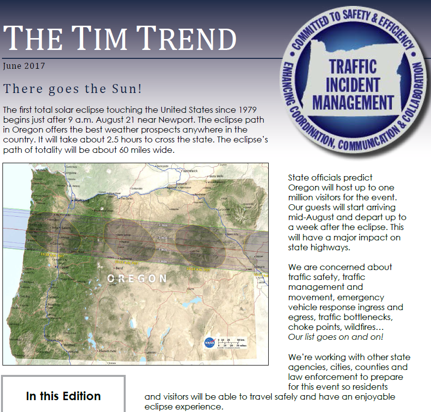 Oregon's TIM TYrend Report