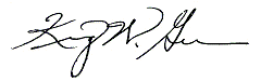King W. Gee signature