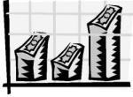 Cartoon drawing of a bar chart