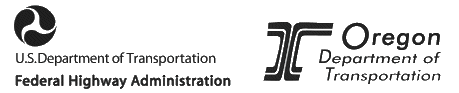 Logos of US DOT and Oregon DOT