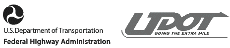 Logos of US DOT and Utah DOT