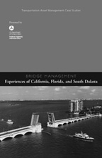 Page 86. Figure 12. Photo. Display of brochure. Cover of Bridge Management: Experiences of California, Florida, and South Dakota.