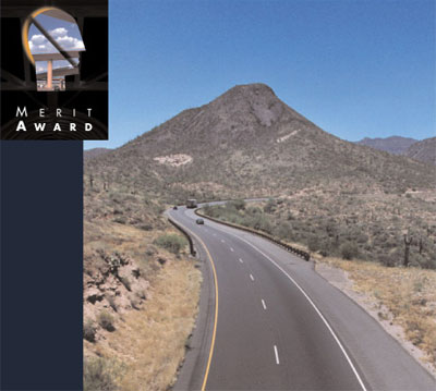 Category 2: The Rural Highways Merit Award, image of project SR 87 Segment E, Maricopa County, Arizona