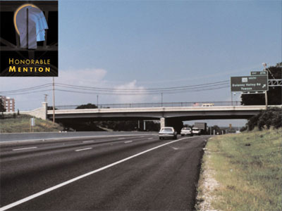 Category 3B: Major Highway Structures Under $10 Million Honorable Mention, image of project I-695 Interchange at Dulaney Valley Road, Towson, Maryland