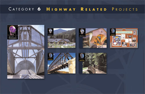 Category 6: Highway Related Projects, images of award-winning projects