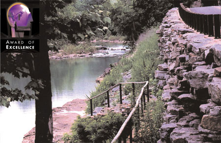 Category 9: Highway Improvements on Publicly Owned Land Award of Excellence, image of project AR Forest Highway 65, Ozark National Forest, Arkansas