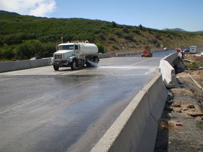 New bridge deck on Interstate 80