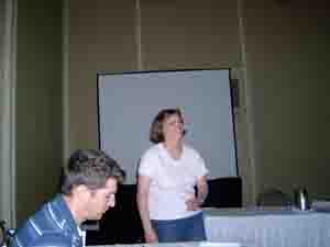 Workshop hostess Priscilla Duskin