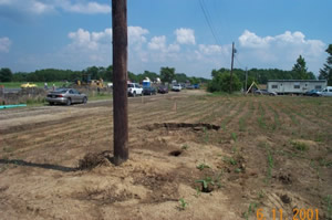 Figure 4 - Photo of sinkhole, click for larger image