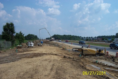 Photo of work to stabilize mines.