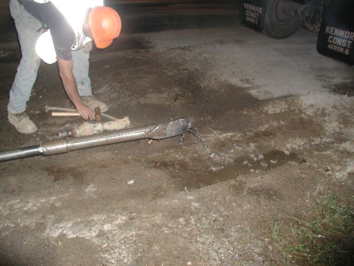 Photo of angled boring head