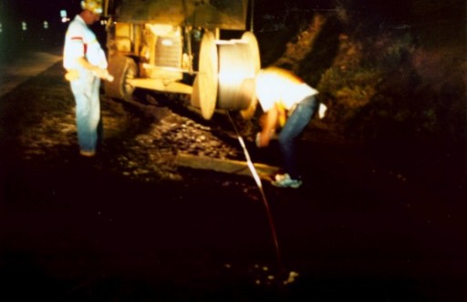 Photo of monitoring installation - crimping cable