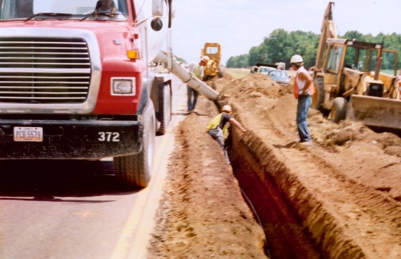 Photo of trench