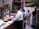 Workshop participants at lunch