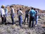 Participants during field trip stop