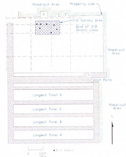 Map of coal reserve area
