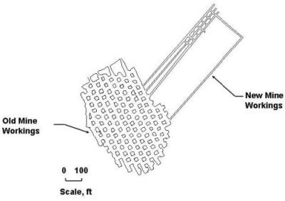 Layout of the NIOSH Lake Lynn Laboratory Experimental Mine