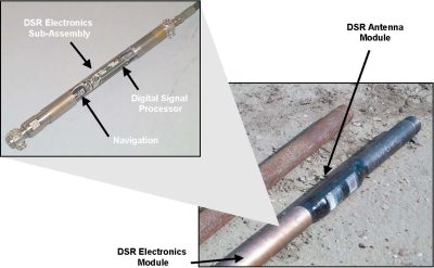 Photo of DSR with schematic showing the electronics