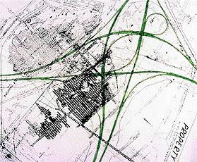 Mapped mines beneath I-70/77 interchange