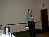Photo: Dr. Marc Betournay discussing mine issues in Canada