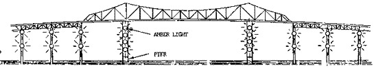 Figure 1. Pier Markings for Sunshine Skyway Bridge