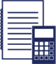 Calculator/clipboard icon
