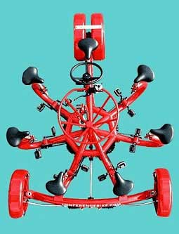 Photo of a 7-seat bicyle