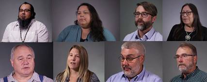 Photos of participants in the Landscapes that Shape Us documentary.