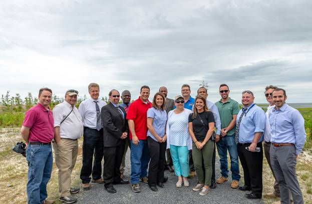 Photo of the project team for the Manahawkin Bay Bridges Project
