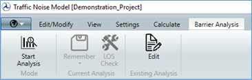 A screenshot showing the Barrier Analysis tab and the Start Analysis Button.