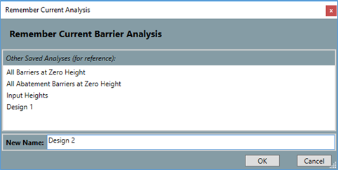 A screenshot of the Remember dialog box.