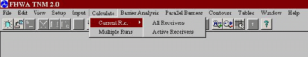 This pull down menu allows for the current run or multiple runs to calculate either “all receivers” or only “active receivers”.