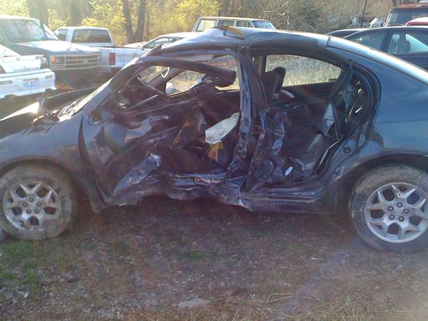 Appendix E –examples of crash cases not forwarded for review by task force Phase 2A Case #25; Photo damaged vehicle did not contain sufficient information to identify vital information.