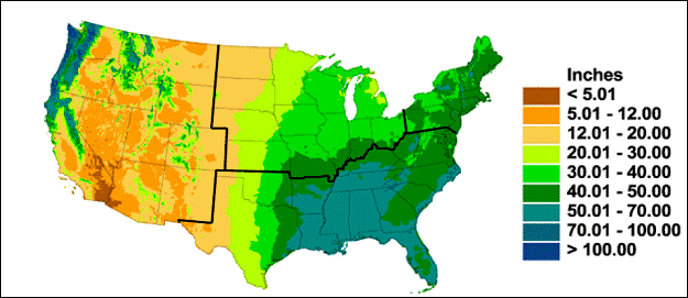 Figure 1. Chart. 2008 mean total precipitation.