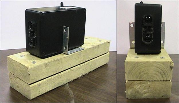 Figure 24. Photo. Sensor on mounting base. Figure 24. Photo. Sensor on mounting base.