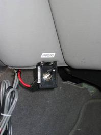 This picture shows the wiper on/off switch placed underneath the dash.