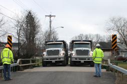 c) Trucks on Path D, Case 1