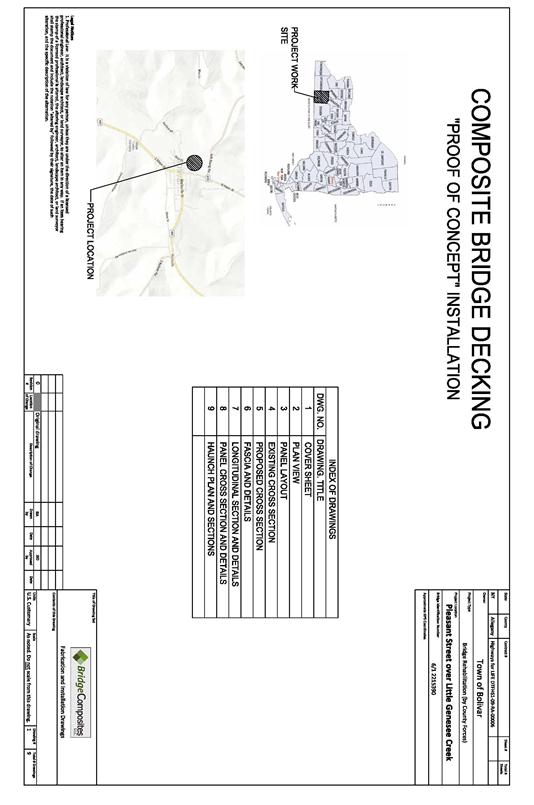 Figure 54. Diagram. Proof-of-concept installation drawings—cover sheet.