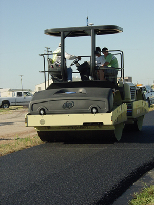 Instrumented vibratory compactor.