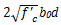 2 times square root of f' subscript c times b subscript 0 times d