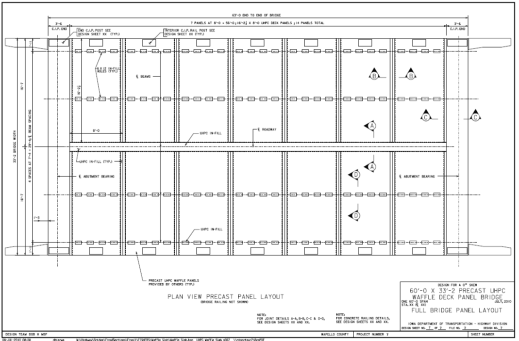 Diagram. Plan of the demonstration bridge