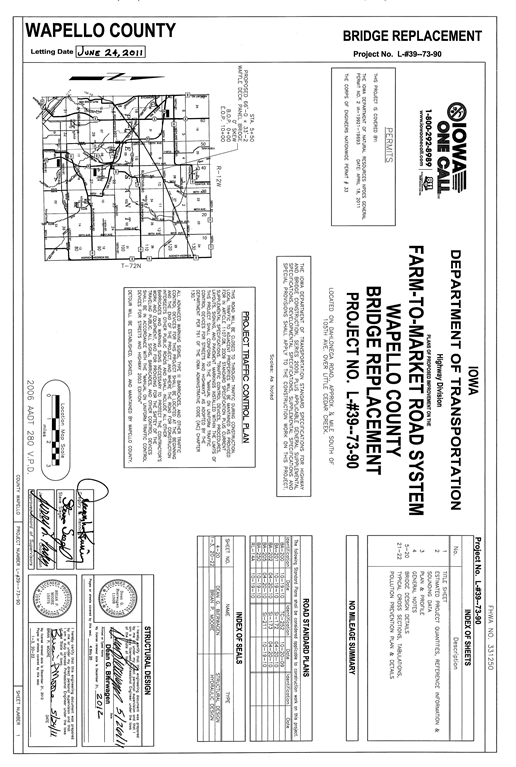 Figure 30. Diagram. Bridge plans, page 1