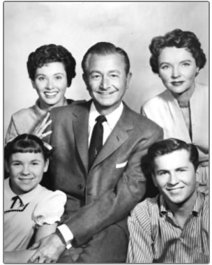 Promo photo of televisions Father Knows Best cast.