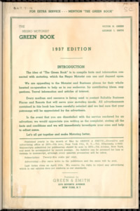 Screenshot: Introduction page from The Negro Motorist Green Book: 1937. Screenshot: Introduction page from The Negro Motorist Green Book: 1937.