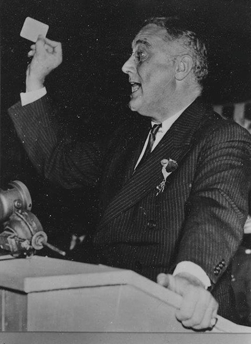 On October 2, 1936, President Franklin D. Roosevelt visited New York City for groundbreaking ceremonies for the Queens Midtown Tunnel under the East River linking Manhattan with Queens. Addressing a crowd of about 25,000, Mayor Fiorello H. La Gaurdia concluded his speech by handing President Roosevelt a membership card in Local 184 of the International Brotherhood of Engineers and Shovel Runners. The President concluded his speech by congratulating residents 'on what is going to happen in about a minute and a half when, as a member of the Union, I press the button which will put the shovel in operation.' Union card in hand, he shouted 'Let her go!' and pressed the button, prompting a new clam-shell bucket to dig and dump the first load of dirt in a waiting truck. The Midtown Tunnel, as it is commonly called, opened on November 15, 1940.