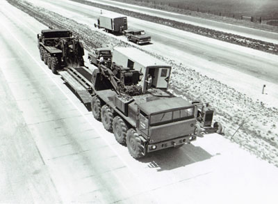 AASHO Road Test - Illinois - L-3 Heavy Duty Tank Transporter used in the special test conducted after completion of regular test traffic.